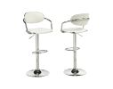 Adj. Bar Stools with Gas Lift & Swivel (Set of 2)