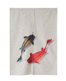 Japanese Style Curtain Entrance Curtain Doorway Curtain Wall Decor, Carp