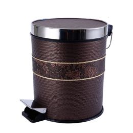 Home Kitchen Trash Can with Stainless Steel Foot Pedal and Lids