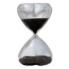 15 Minute Heart Shape Countdown Timer Hourglass Sand Clock Timers-Black