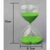 15 Minute Heart Shape Countdown Timer Hourglass Sand Clock Timers-Black