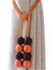 Magnet Curtain Straps Creative Curtain Buckle No Hole Hook Dark Color And Orange