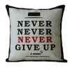 17" Stylish Comfortable Throw Pillow Soft Pillow Sofa Cushion, Never Give Up