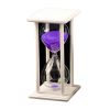 Creative Hourglass Sand Timer 30 Minute,white frame,purple