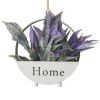 Artificial Plant Best Round Wall Hanging Plant Iron Planter Hanging ContainerPlant Pots Decorating,I