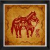 Chinese Traditional Ideas Paper-Cut Adornment Picture(Chinese Zodiac)-Horse