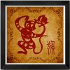 Chinese Traditional Ideas Paper-Cut Adornment Picture(Chinese Zodiac)-Monkey