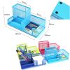 Multifunctional Office Supplies Organizer Storage Pen/Pencil Holder Black