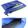 3PCS Waterproof Document File Stationery File Pocket  Zipper Bag, Black