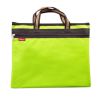 Stylish Waterproof Document File Pocket Double Layer A4 File Storage Green