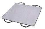 Striped Bench Seat Dog Car Seat Cover Light Gray- One Size Fit Most: 51"Wx53"H