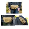 Fashion Canvas Material Pockets, Chest Bag, Messenger Bag   ArmyGreen