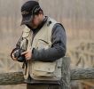 Men's Canvas Journalist Photographer Fisherman Vest KHAKI, XL