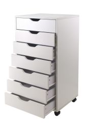 Halifax Cabinet for Closet / Office, 7 Drawers, White