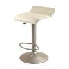 Single Airlift Swivel Stool with Beige PVC Seat